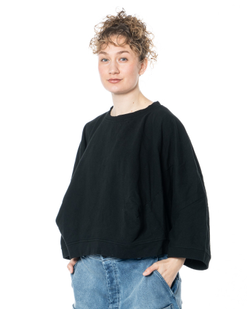 RUNDHOLZ, Baumwoll-Shirt mit Fledermausärmeln 1261270512