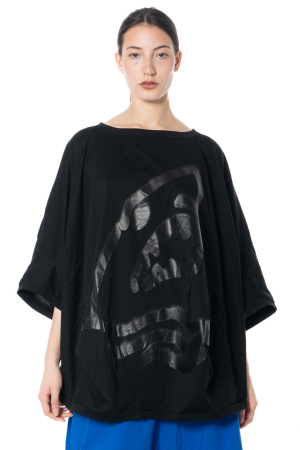 RUNDHOLZ, Oversize Baumwollshirt mit Print 1261300501