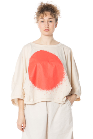 RUNDHOLZ, Oversize-Shirt mit Spray-Dot-Print 1261300502