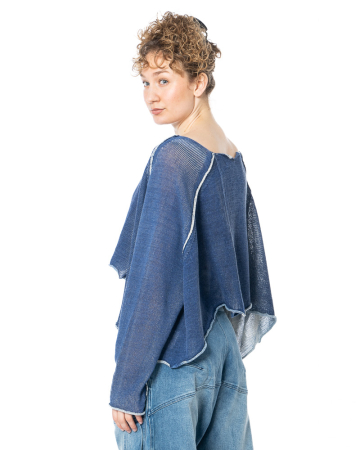 RUNDHOLZ, verkürzter Leinen-Baumwoll-Pullover 1261720713