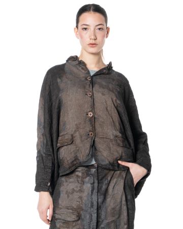RUNDHOLZ DIP, dyed viscose-linen jacket 1262011128