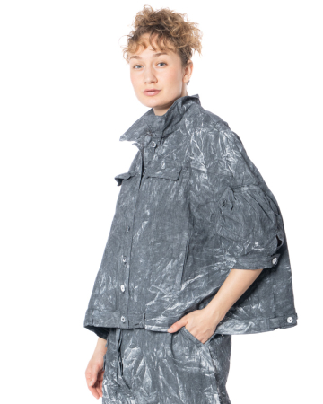 RUNDHOLZ DIP, Oversize Jacke aus Denim-Stretch 1262071106