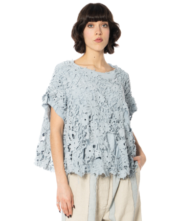 RUNDHOLZ DIP, T-Shirt aus floraler Baumwollspitze 1262090610