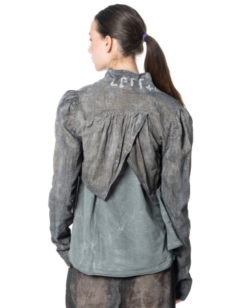 RUNDHOLZ DIP, cropped viscose-linen jacket 1262111102