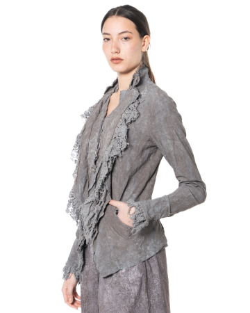 RUNDHOLZ DIP, taillierter Blazer mit Spitzen-Details 1262241104