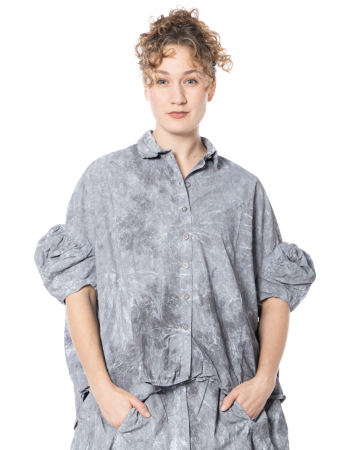 RUNDHOLZ DIP, cotton blouse with puff sleeves 1262530404