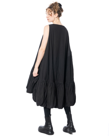 RUNDHOLZ DIP, cotton poplin dress with gathered hem 1262530918