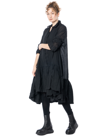 RUNDHOLZ DIP, flared cotton dress with ruffles 1262580925