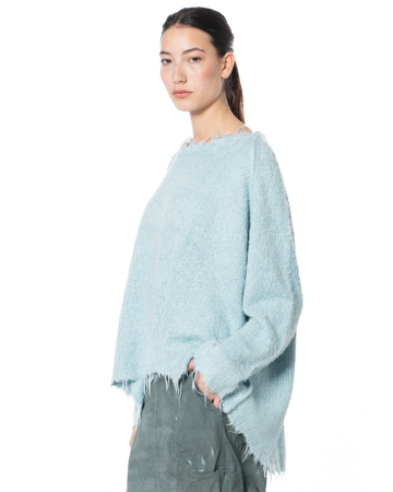 RUNDHOLZ DIP, ausgestellter Seiden-Strickpullover 1262650706