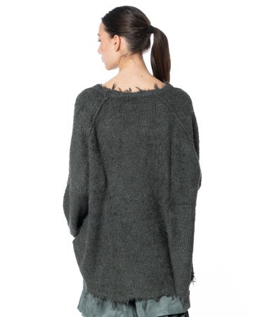 RUNDHOLZ DIP, ausgestellter Seiden-Strickpullover 1262650706