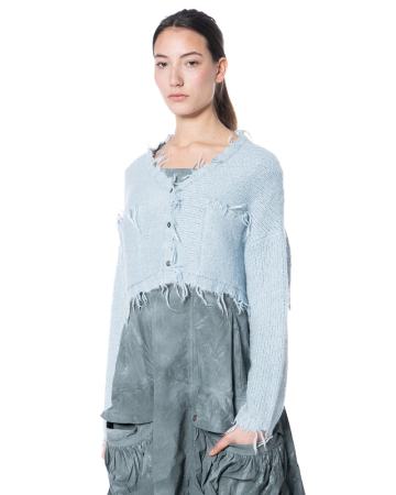 RUNDHOLZ DIP, fine-knit jacket with refined edges 1262657107