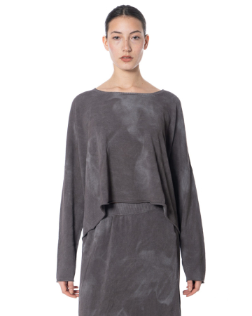 RUNDHOLZ DIP, Strickpullover aus Baumwoll-Crêpe 1262690703