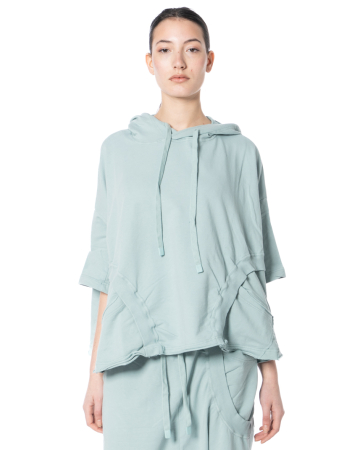 RUNDHOLZ BLACK LABEL, boxy cotton shirt with ribbed hem 1263250508