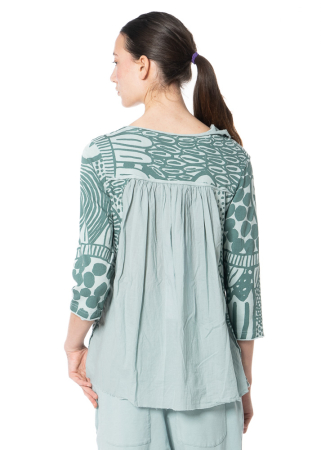 RUNDHOLZ BLACK LABEL, Baumwollshirt mit Allover-Print 1263290505