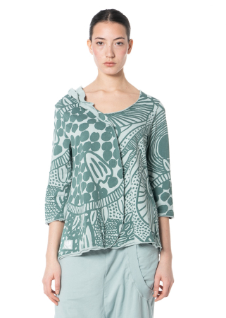 RUNDHOLZ BLACK LABEL, Baumwollshirt mit Allover-Print 1263290505