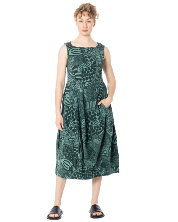 RUNDHOLZ BLACK LABEL, sleeveless dress with allover print 1263440916