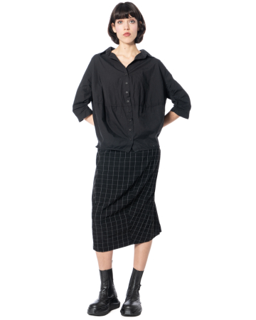 RUNDHOLZ BLACK LABEL, linear check midi skirt 1263450306