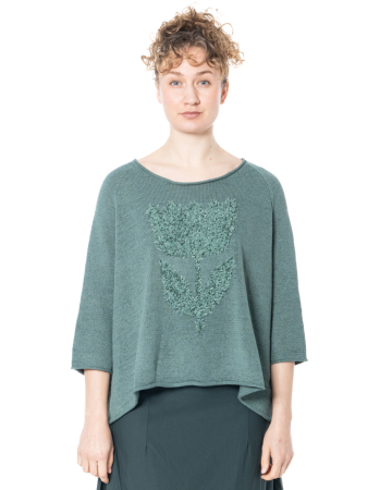 RUNDHOLZ BLACK LABEL, ausgestellter Pullover mit Tulpen 1263480704