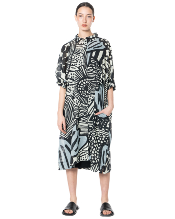 RUNDHOLZ BLACK LABEL, flared cotton shirt dress 1263600907