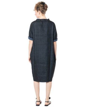 HINDAHL & SKUDELNY, collar dress with stripes 126K08