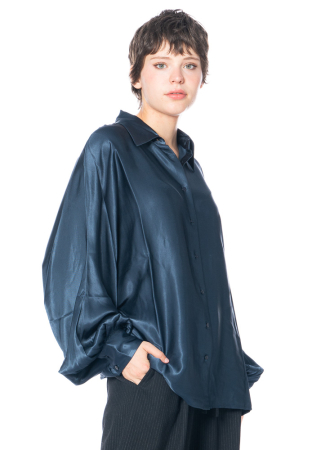 SoSUE, shiny wide sleeve oversize blouse Antonia 