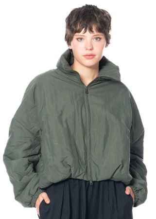 SoSUE, bomber jacket with pockets and collar in green