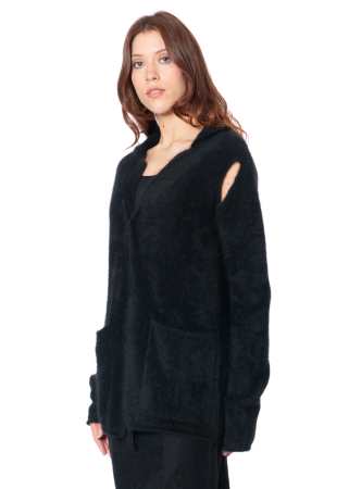 RUNDHOLZ, taillierte Waschbär-Strickjacke 2241417102