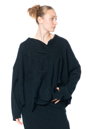 RUNDHOLZ, sweater with creative knit pattern 2241440705