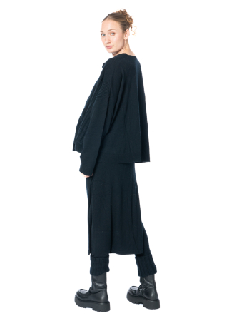 RUNDHOLZ, layered wool pants with ribbed hem 2241447604