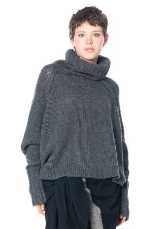 RUNDHOLZ, boxy knit sweater with turtleneck 2241450702