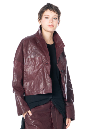 RUNDHOLZ, lamb leather jacket in glossy finish 2241491102