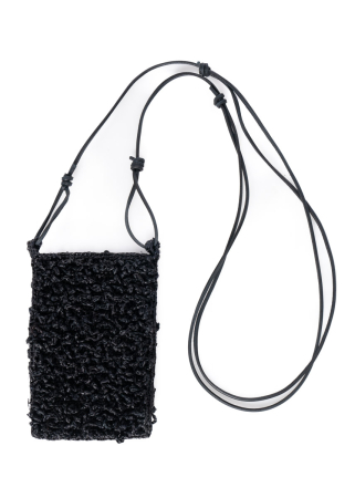 RUNDHOLZ, tiny raffia bag with shoulder strap 1241542534