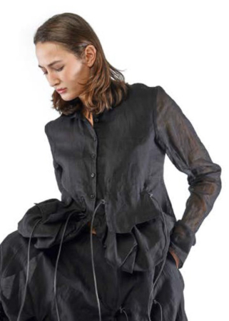 RUNDHOLZ, blouse jacket in coated cotton 2251550402 