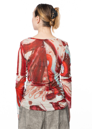 RUNDHOLZ, floral shirt made from a lyocell/elastane blend 1241620511