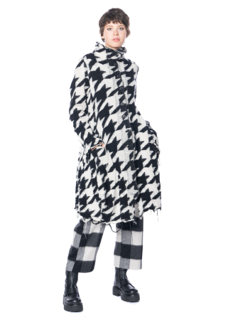 RUNDHOLZ, knit coat with houndstooth pattern 2241687206