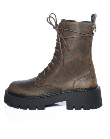 VIC MATIÉ, boots with plaid design