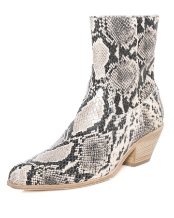 VIC MATIÉ, leather ankle boots in reptile look