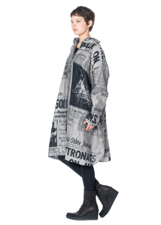 RUNDHOLZ DIP, iconic dress with newspaper print 2242020903