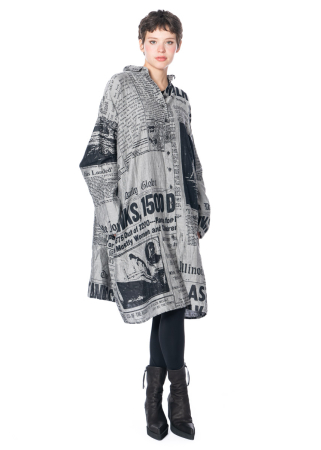 RUNDHOLZ DIP, iconic dress with newspaper print 2242020903