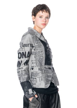 RUNDHOLZ DIP, Blazer-Jacke mit Jacquard-Print 2242021101