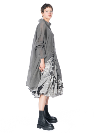 RUNDHOLZ DIP, balloon skirt with iconic print 2242070306