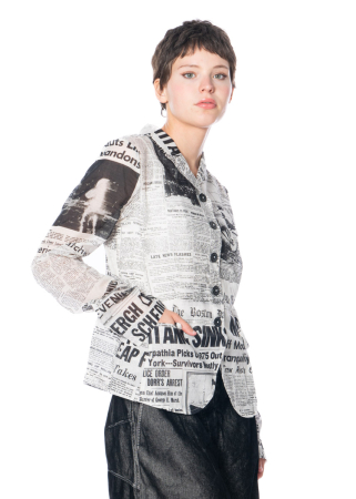 RUNDHOLZ DIP, iconic newspaper print jacket 2242071103