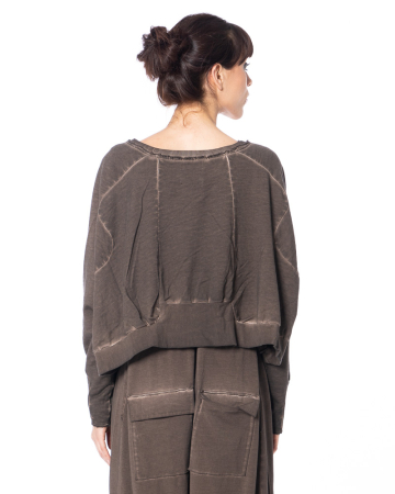 PLUSLAVIE PLÜ, pullover WIDESHORTSHORTSWEAT chocolate