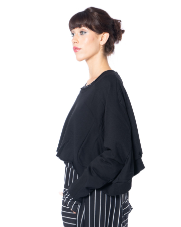 PLUSLAVIE PLÜ,  pullover WIDESHORTSHORTSWEAT black