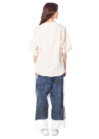 RUNDHOLZ DIP, pants in denim print 1252110103