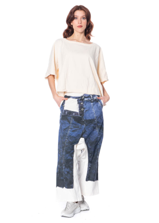 RUNDHOLZ DIP, pants in denim print 1252110103