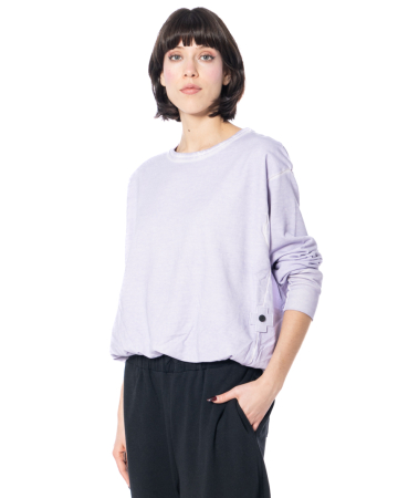 PLUSLAVIE PLÜ, sweatshirt SMOKED with smoked hem