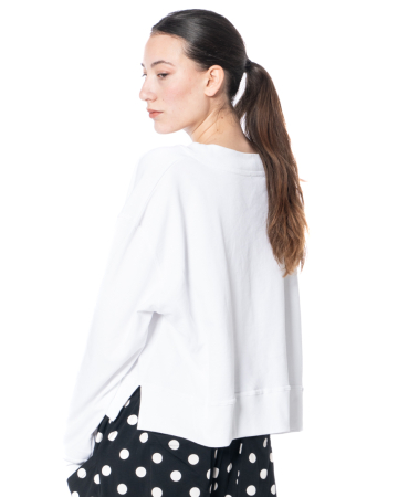 PLUSLAVIE PLÜ, cropped sweater SHORTY with side slits
