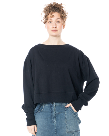 PLUSLAVIE PLÜ, cropped sweater SHORTY with side slits