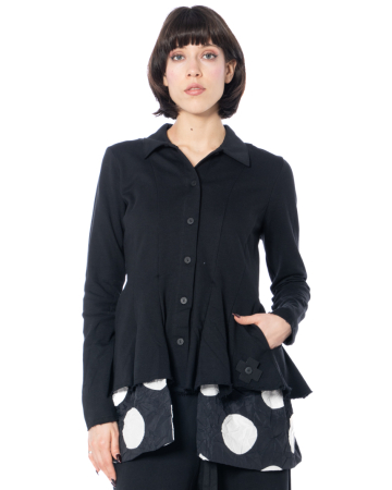 PLUSLAVIE PLÜ, sweat jacket LA BELLE SWEAT + DOTS